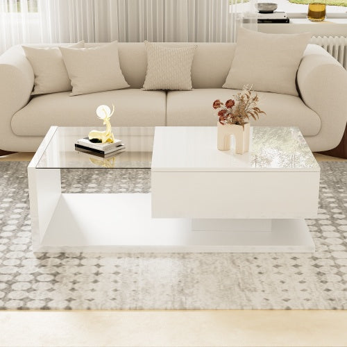 The Lumière | High-Gloss LED Coffee Table