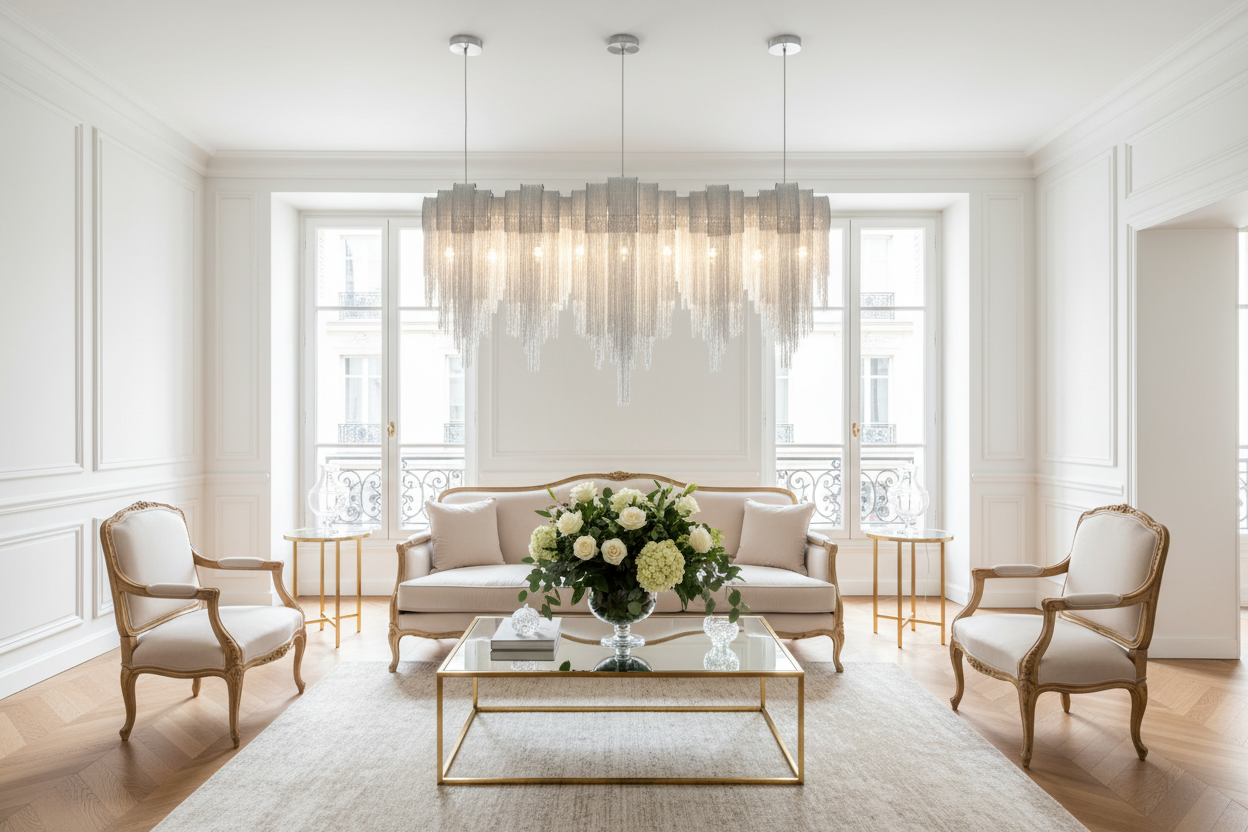 The Tassel | Nordic Luxury Aluminium Chain Chandelier