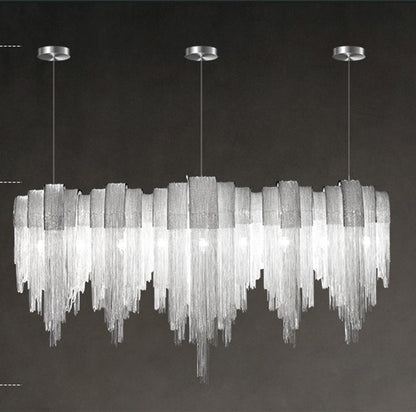 The Tassel | Nordic Luxury Aluminium Chain Chandelier