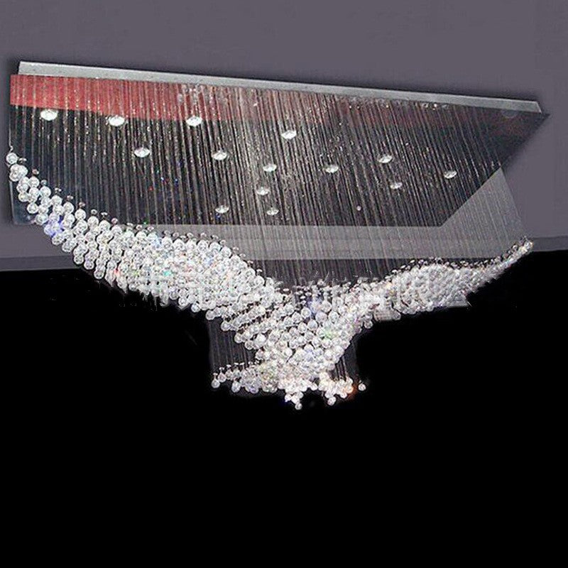 The Aquila | Sculptural Eagle Crystal Chandelier