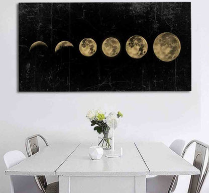 The Eclipse | Lunar Abstract Canvas Wall Art