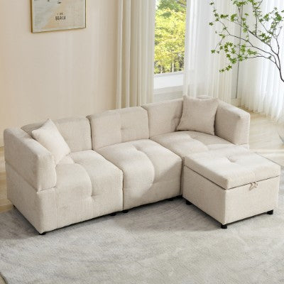 The Atelier | L-Shaped Sectional with Ottoman