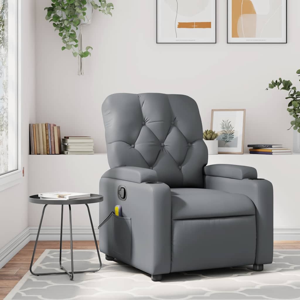 The Riviera | Faux Leather Massage Recliner
