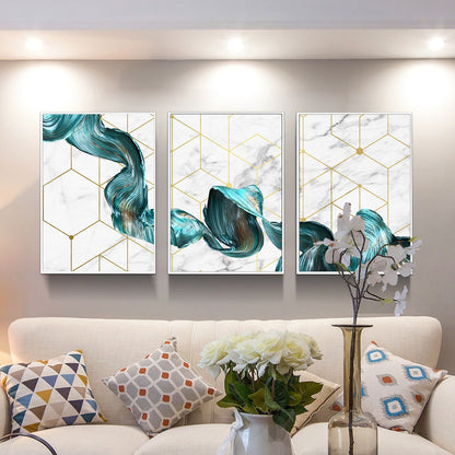 The Triptych | Modern Luxury 3-Panel Canvas Wall Art