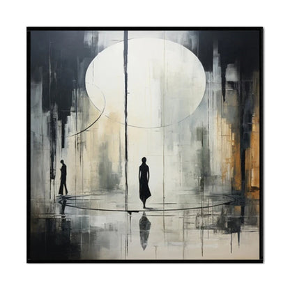 The Obsidian | Handmade Abstract Oil Painting on Canvas