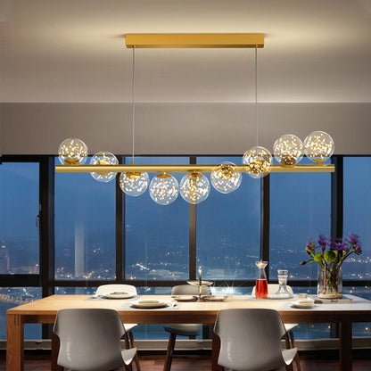 The Celeste | 3D Creative Glass Globe Chandelier