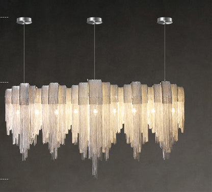 The Tassel | Nordic Luxury Aluminium Chain Chandelier
