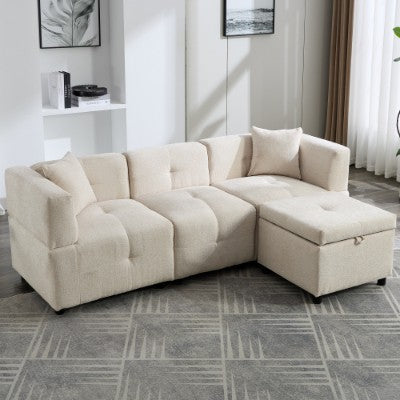 The Atelier | L-Shaped Sectional with Ottoman