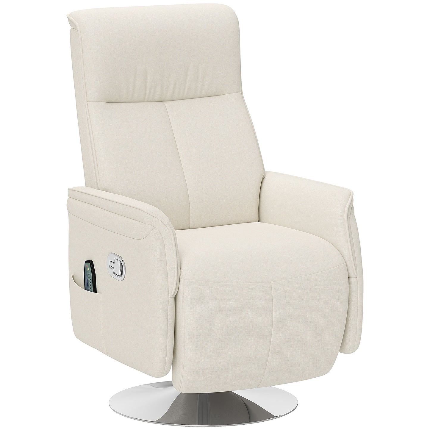 The Repose | 10-Point Massage Recliner Armchair in Cream