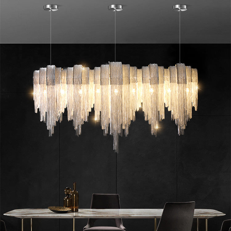 The Tassel | Nordic Luxury Aluminium Chain Chandelier