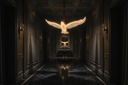 The Aquila | Sculptural Eagle Crystal Chandelier