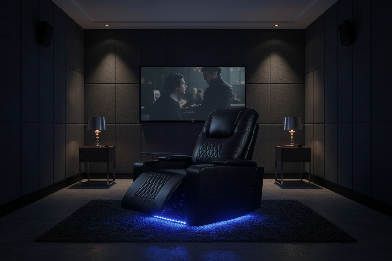 The Sovereign | Electric Power Recliner Chair with LED Lighting & USB Charging