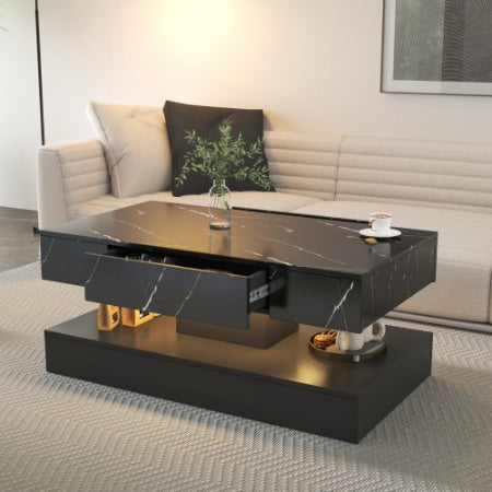 The Aura | RGB LED Coffee Table with Drawer