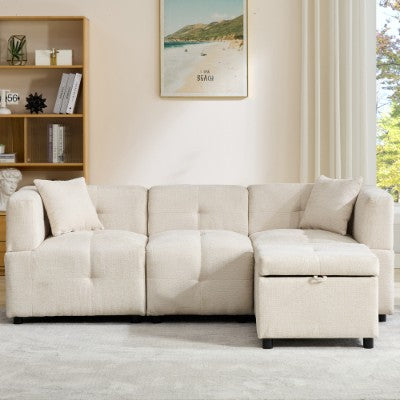 The Atelier | L-Shaped Sectional with Ottoman