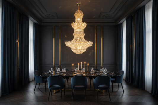 The Lumière Grande | Three-Layer European Crystal Chandelier